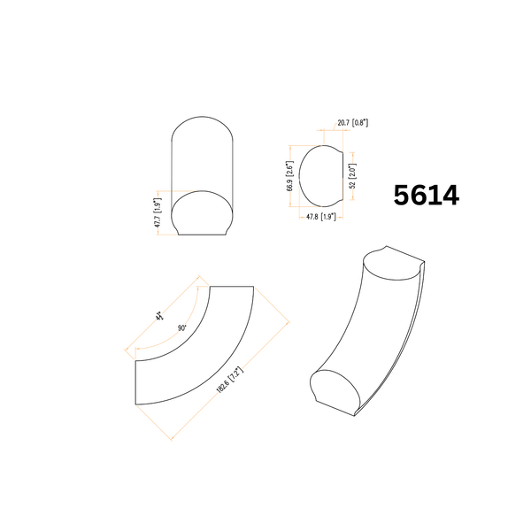 5614 90° Up Easing