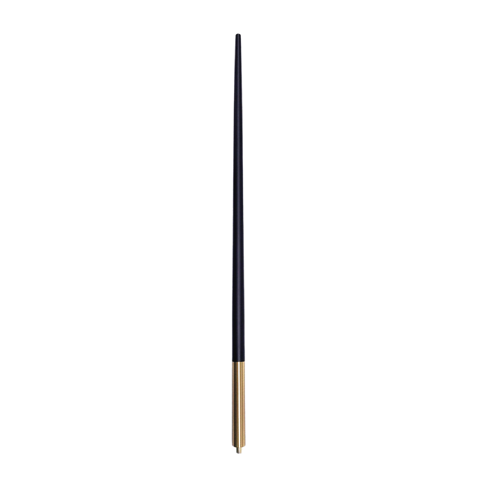 Metal Candle Stick Baluster M5040-BB Black w/ Brass Base