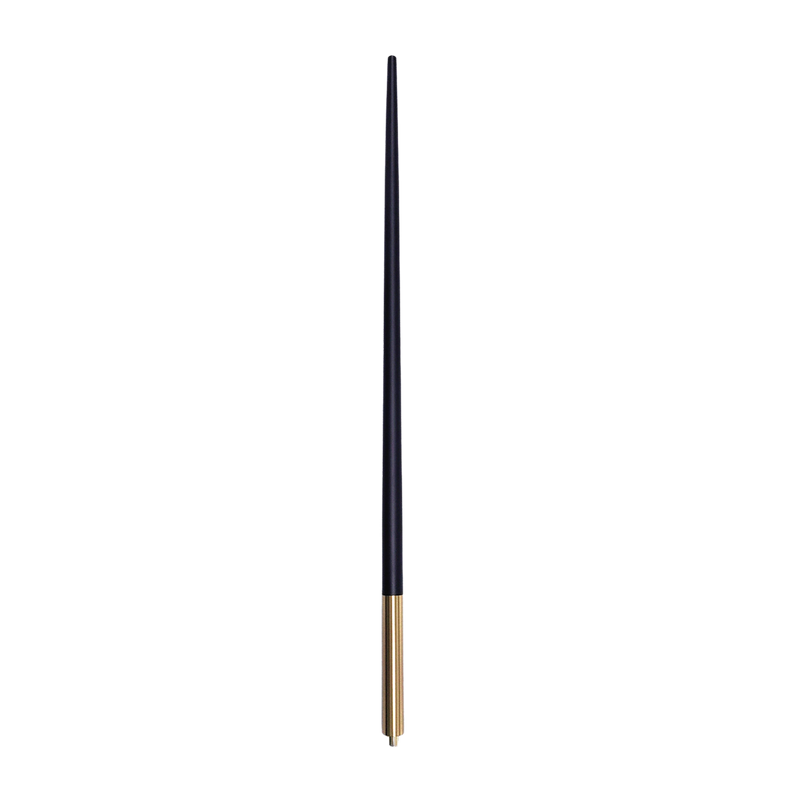 M5040-BB Candlestick Iron Baluster – Black with Brass Base – Singh ...