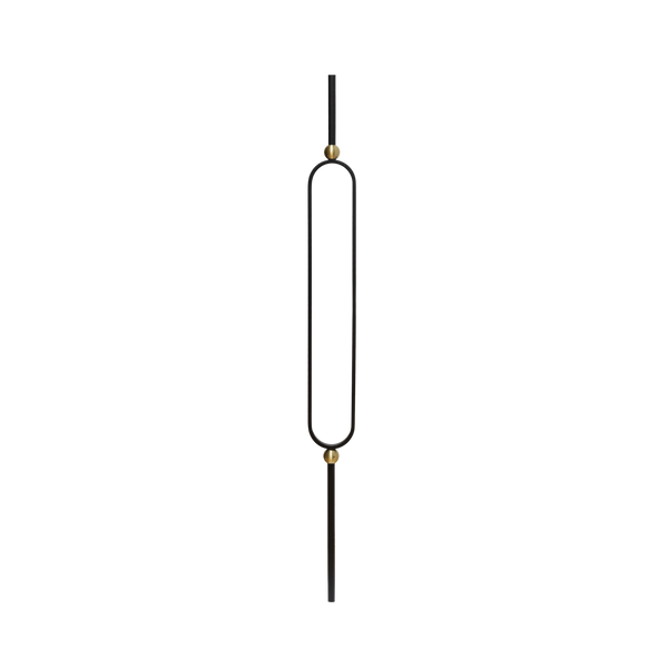 Flat Oval Round Baluster (5/8" x 44") 8506