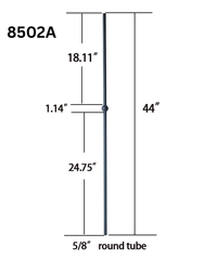 Single Basket Metal Baluster 5502A (1/2" x 44")