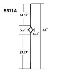 Single Diamond 5511A (1/2" x 44")
