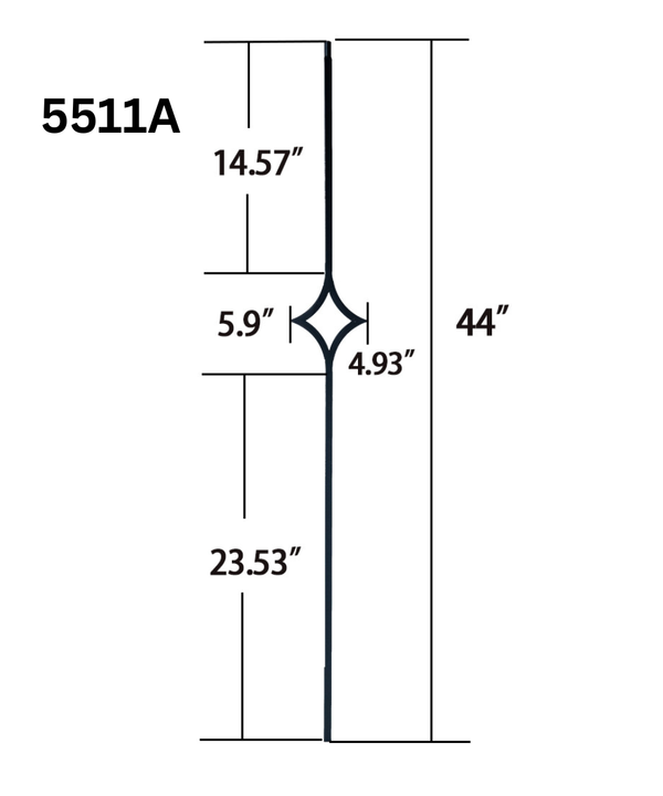 Single Diamond 5511A (1/2" x 44")