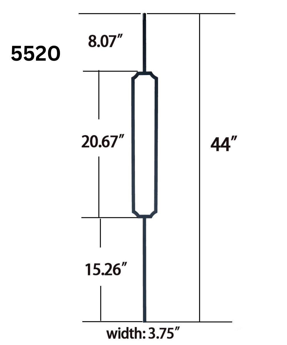 Edged Rectangle 5520 (1/2" x 44")