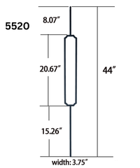 Edged Rectangle 5520 (1/2" x 44")