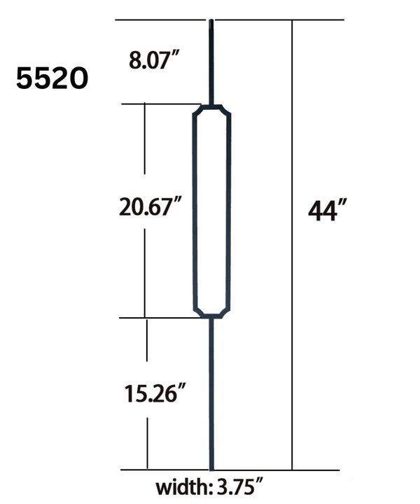 Edged Rectangle 5520 (1/2" x 44")