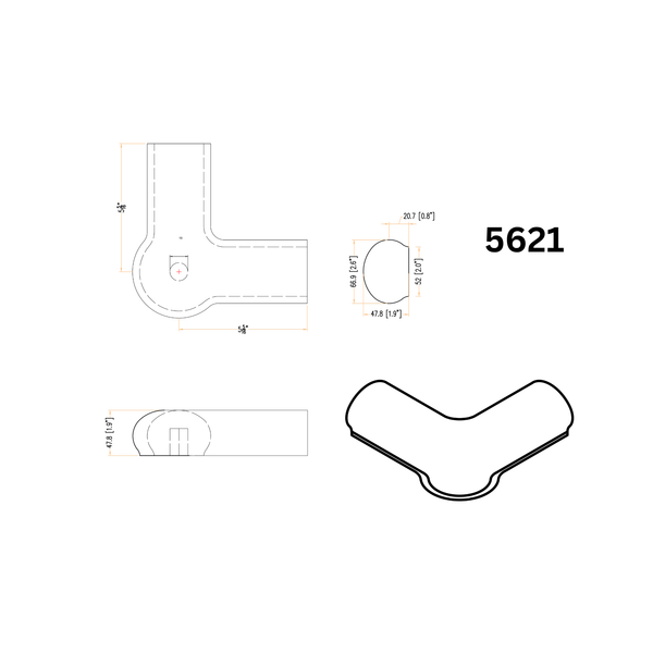 5621 Level Quarter Turn with Cap