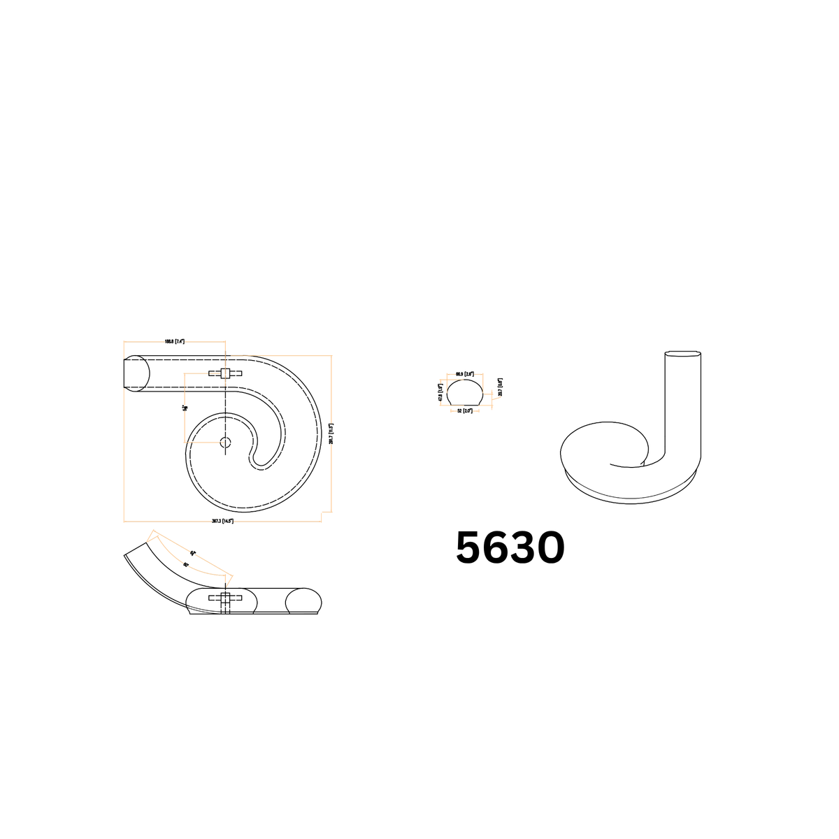 5630 Left Hand Volute