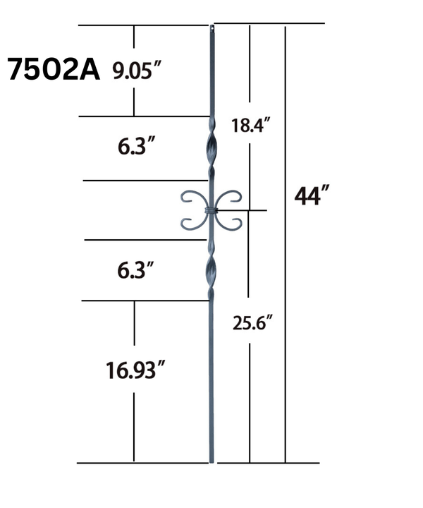 Double Ribbon Single Butterfly 7502A (1/2" x 44")
