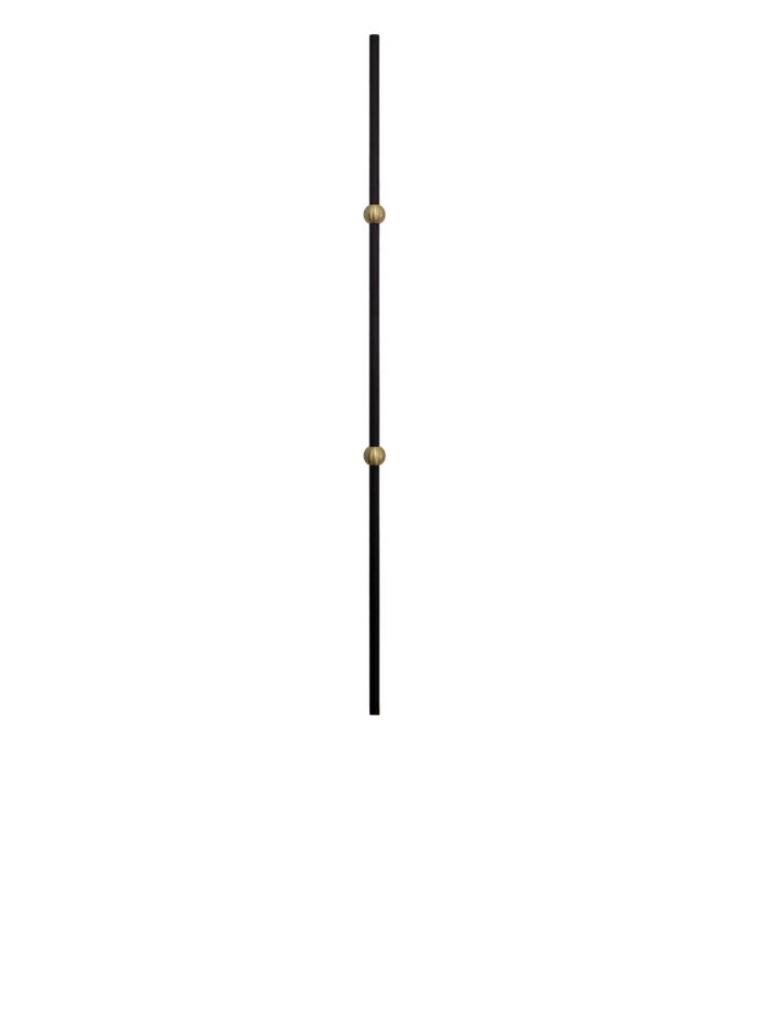 Double Ball Gold Round Bar 8504B (5/8 "x 44")
