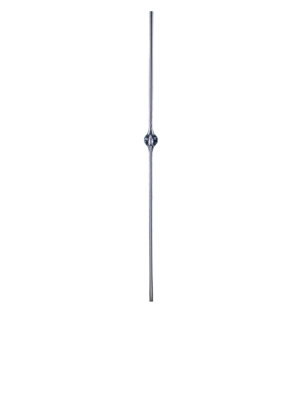 Solid Round Bar w/ Crystal Ball 8505 (9/16" x 44")
