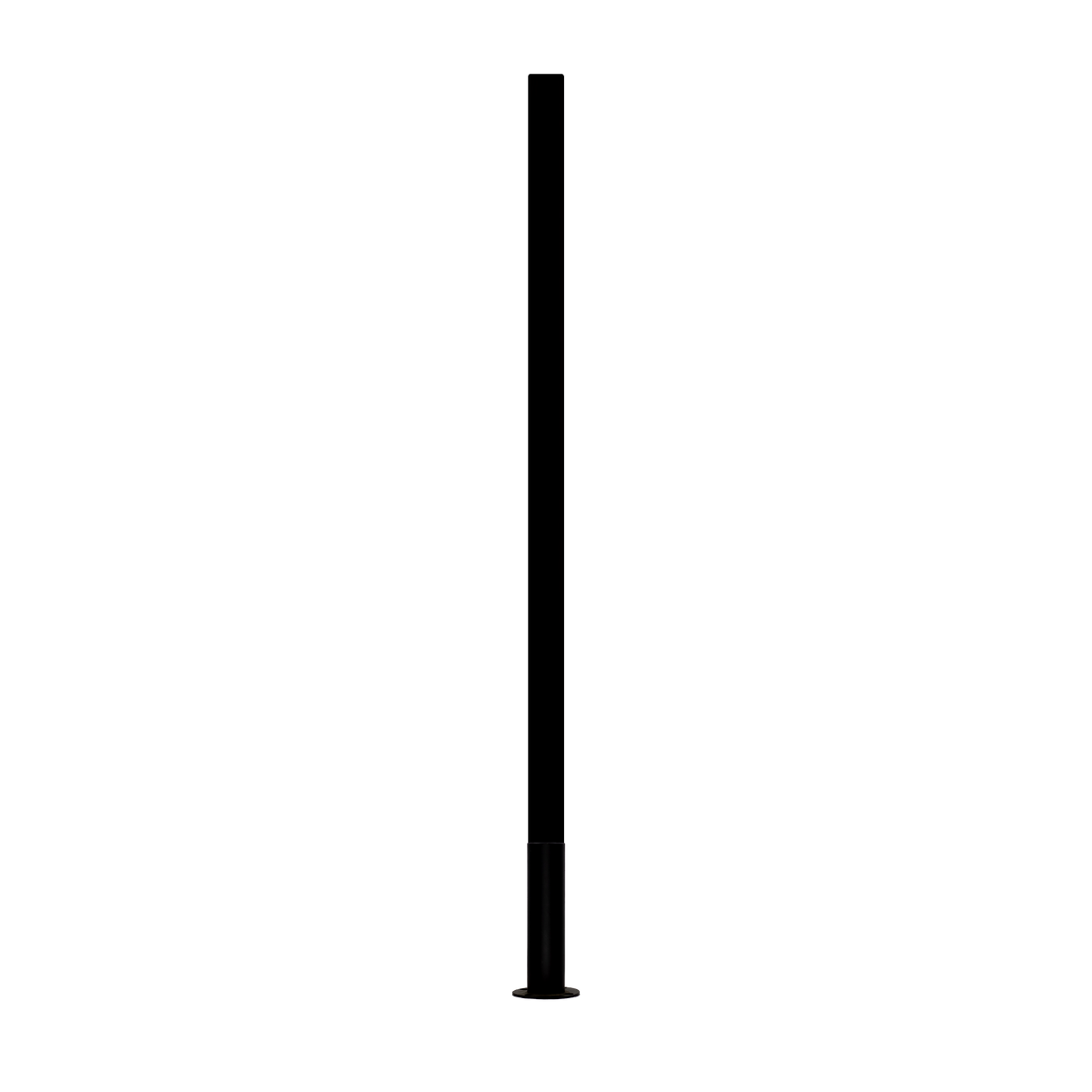 8550 1-3/16" x 48" Round Post w/ Base & Cap