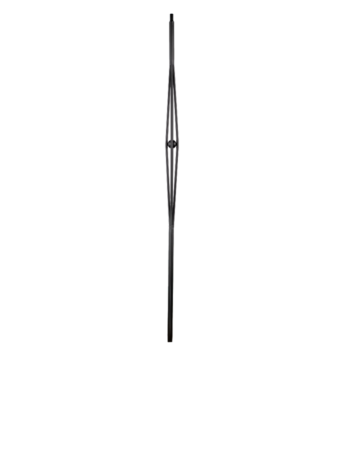 Oval Basket w/ Black Ball Square Bar 5512 (1/2" x 44")